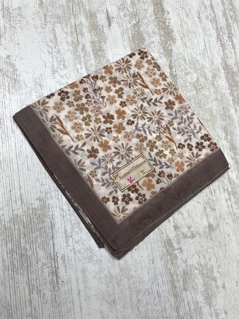 ANNE - KIZ ŞAL TAKIMI - CICEK BAHCESI KAHVE - 3