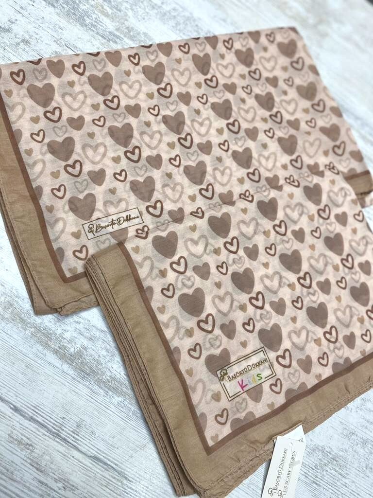 ANNE - KIZ ŞAL TAKIMI - LATTE KALP - 1