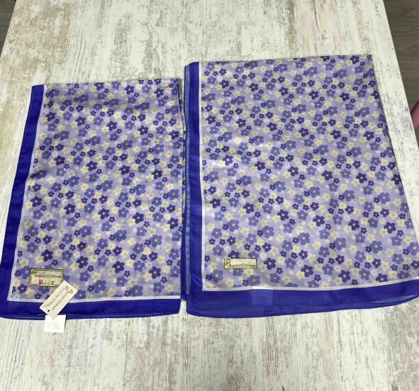 ANNE - KIZ ŞAL TAKIMI - MAVİ KIR ÇİÇEĞİ - 5