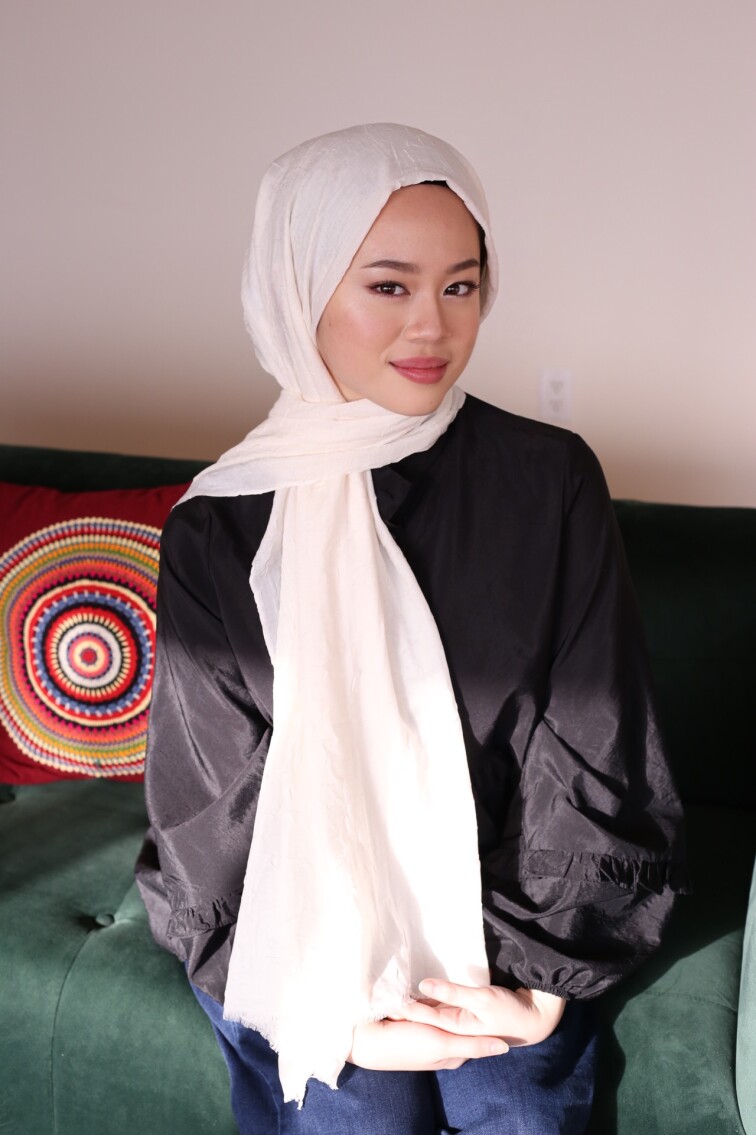 BAMBU ŞAL - KIRIK BEYAZ - 3