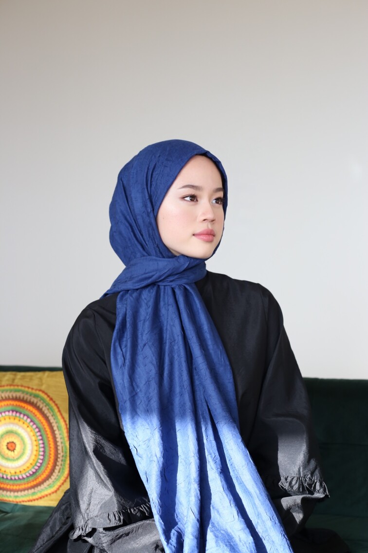 BAMBU ŞAL - AÇIK LACİVERT - 1