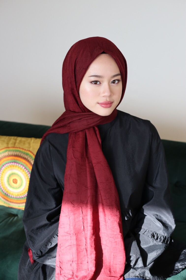 BAMBU ŞAL - BORDO - 1