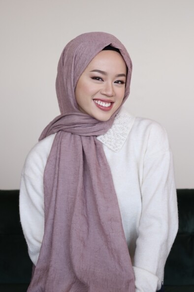 BAMBU ŞAL - PEMBE LİLA - 1