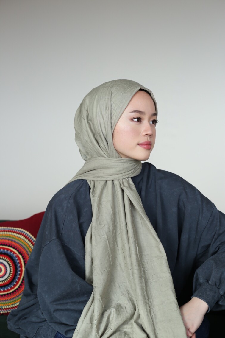 BAMBU ŞAL - SOFT YEŞİL - 2