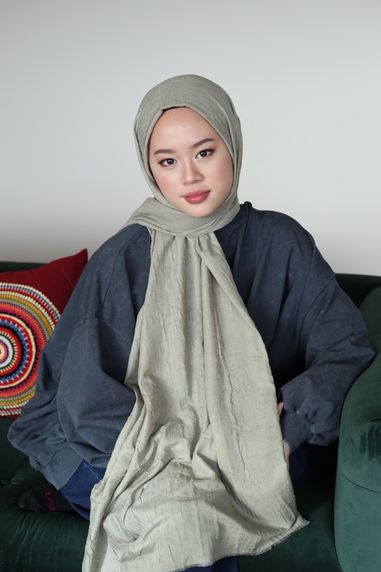 BAMBU ŞAL - SOFT YEŞİL - 1