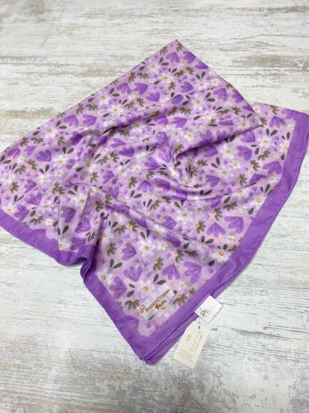 BASIC RÜYA ÇİÇEĞİ DESEN EŞARP LILA - 