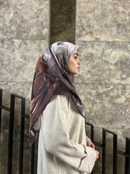 CANVAS TABLO DESEN EŞARP - KIZIL TOPRAK - 3