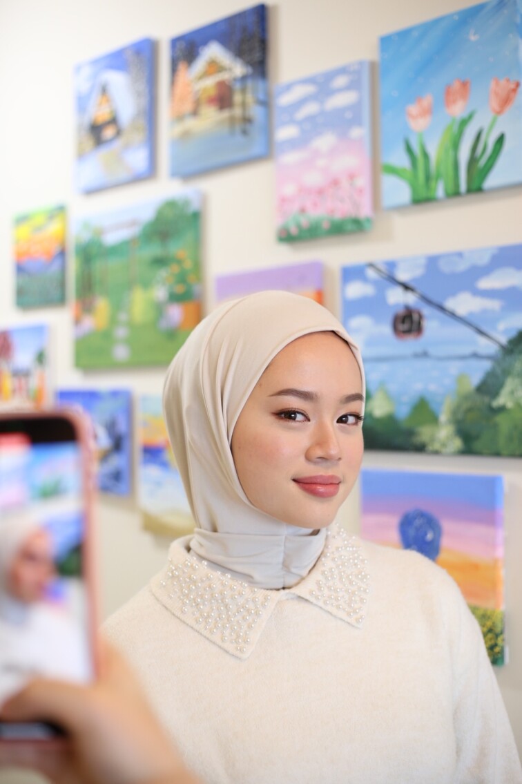 ÇITÇITLI HAZIR BONE ŞAL - BEJ - 3