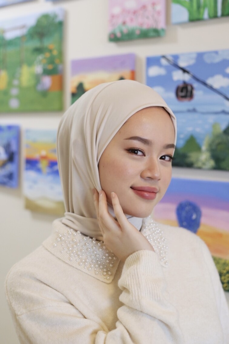 ÇITÇITLI HAZIR BONE ŞAL - BEJ - 1