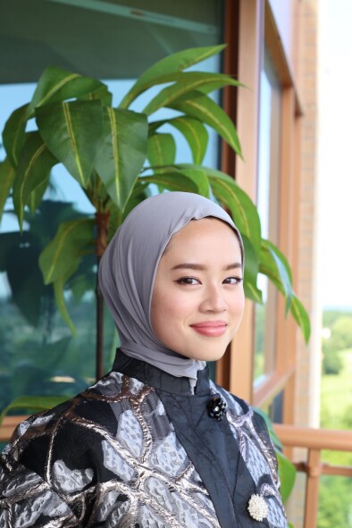 ÇITÇITLI HAZIR BONE ŞAL - GRİ YENİ - 