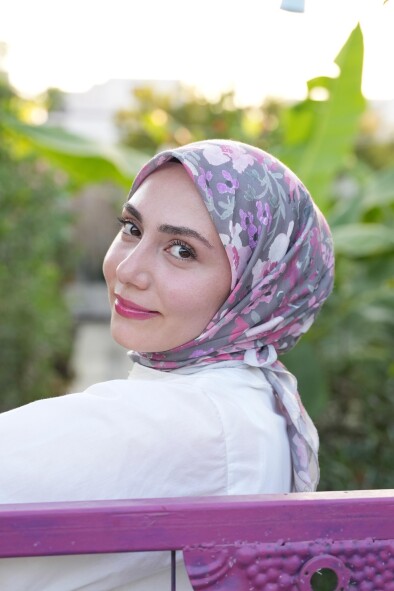 ÇUHA DESEN EŞARP - GRİ - 