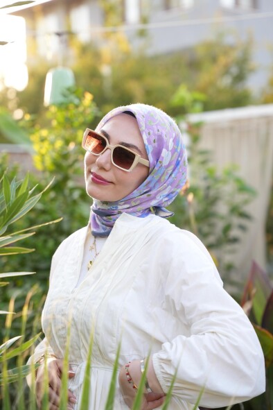 ÇUHA DESEN EŞARP - SÜMBÜL - 