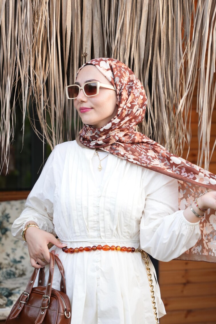 ÇUHA DESEN ŞAL - KAHVE - 1