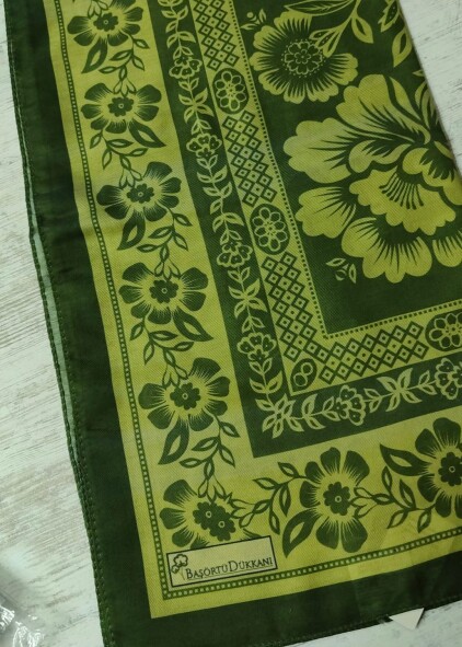 DEFOLU - RETRO EŞARP KINA YEŞİLİ - 