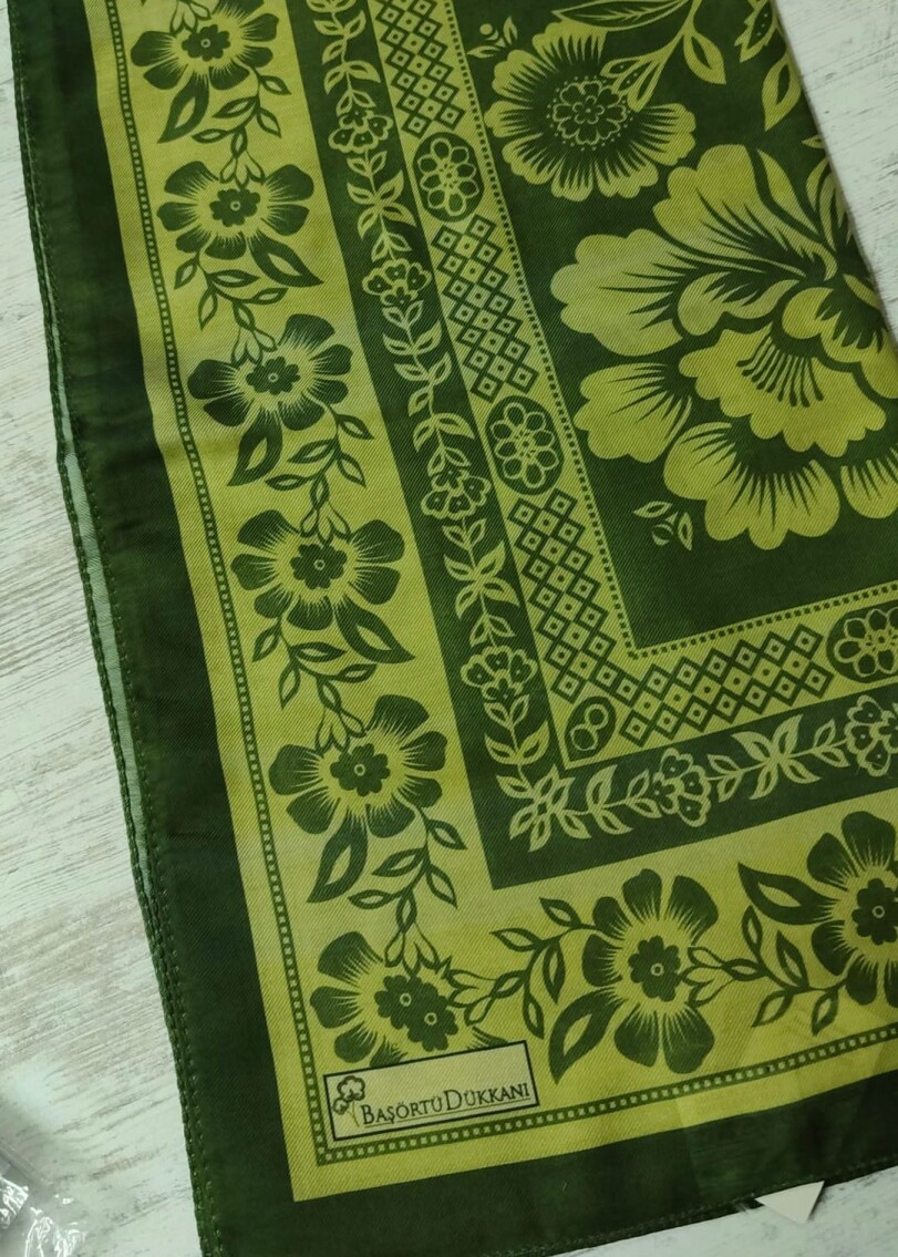 DEFOLU - RETRO EŞARP KINA YEŞİLİ - 1