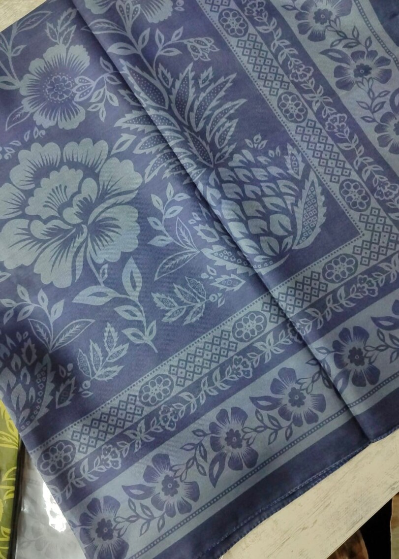 DEFOLU - RETRO EŞARP MAVİ FÜME - 1