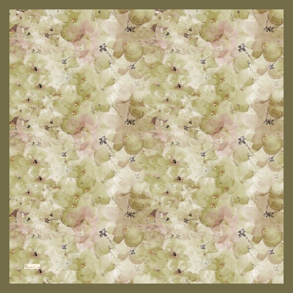 DELORA DESEN EŞARP - HAKI - 2