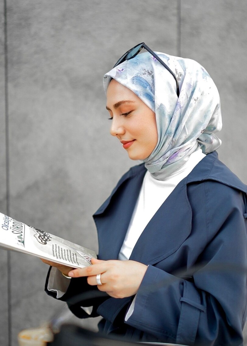 DELORA DESEN EŞARP - MİNT - 1