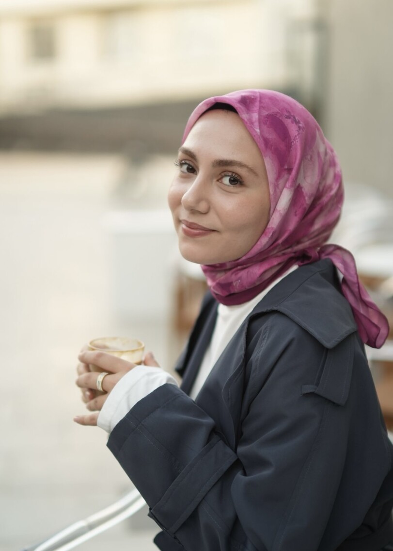 DELORA DESEN EŞARP - VİŞNE ÇÜRÜĞÜ - 3