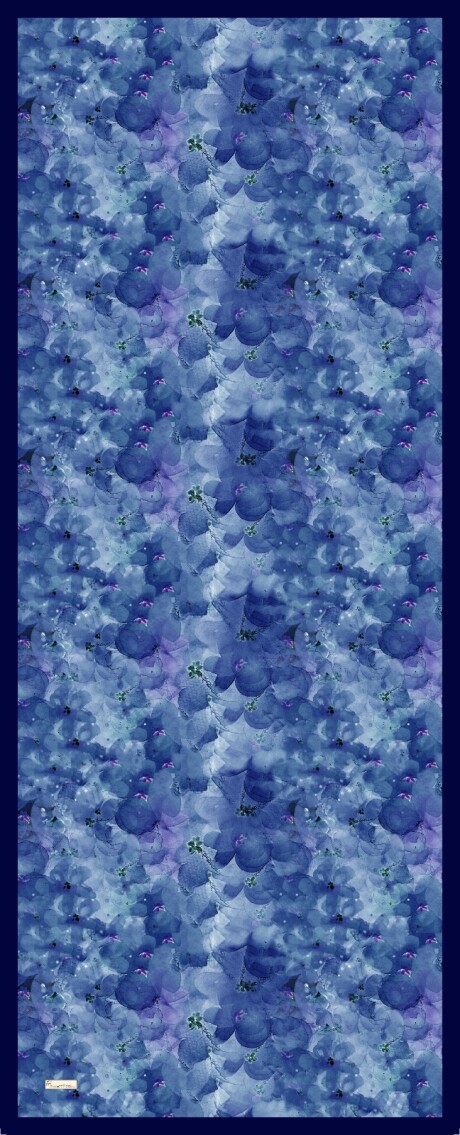 DELORA DESEN ŞAL - LACIVERT - 3