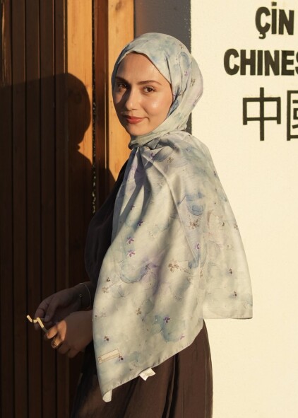 DELORA DESEN ŞAL - MİNT - 