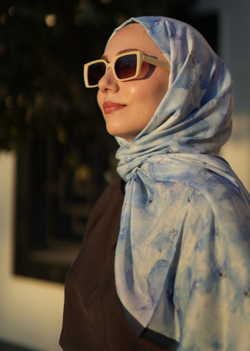 DELORA DESEN ŞAL - SAFİR - 1