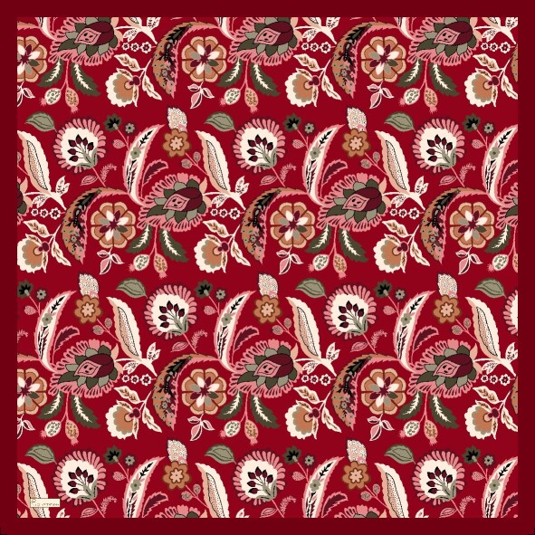 ETNİK DESEN EŞARP - BORDO - 2