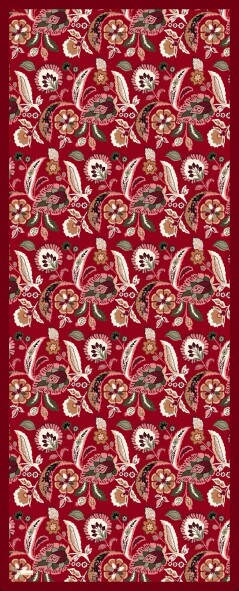 ETNİK DESEN ŞAL - BORDO - 2