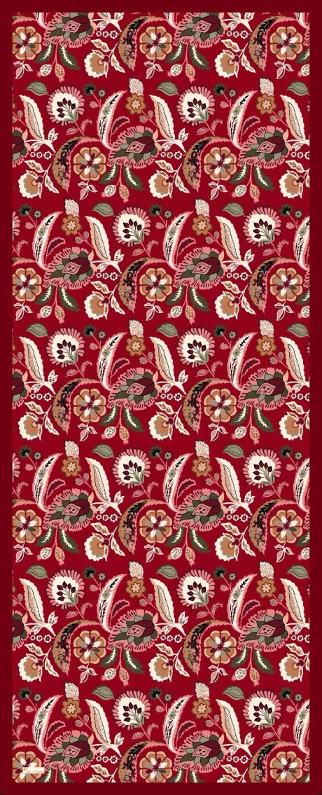 ETNİK DESEN ŞAL - BORDO - 2