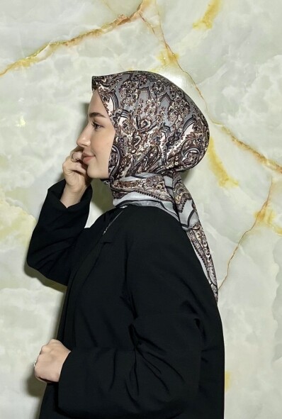 FİRUZE DESEN EŞARP - MİNT - 3