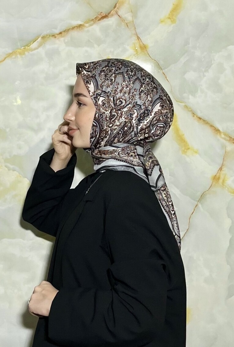 FİRUZE DESEN EŞARP - MİNT - 3