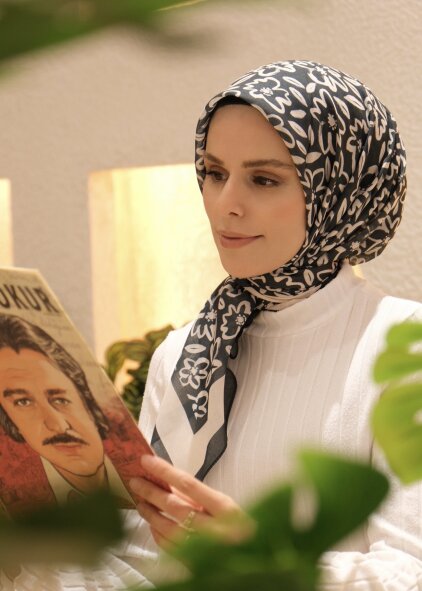 FLORA LİNE EŞARP - ÇAM YEŞİLİ - 2