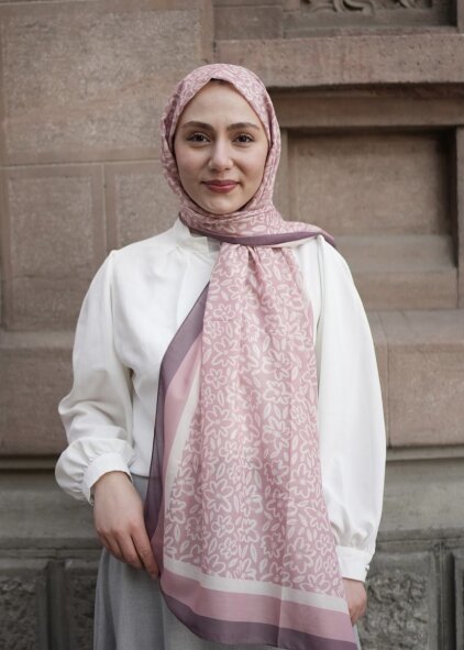 FLORA LİNE ŞAL -PUDRA - 