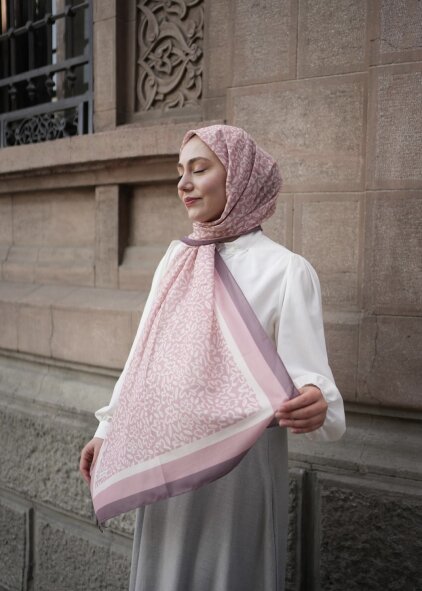 FLORA LİNE ŞAL -PUDRA - 2