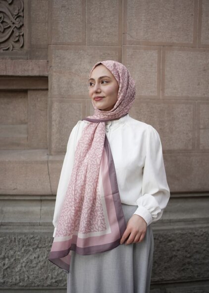 FLORA LİNE ŞAL -PUDRA - 4