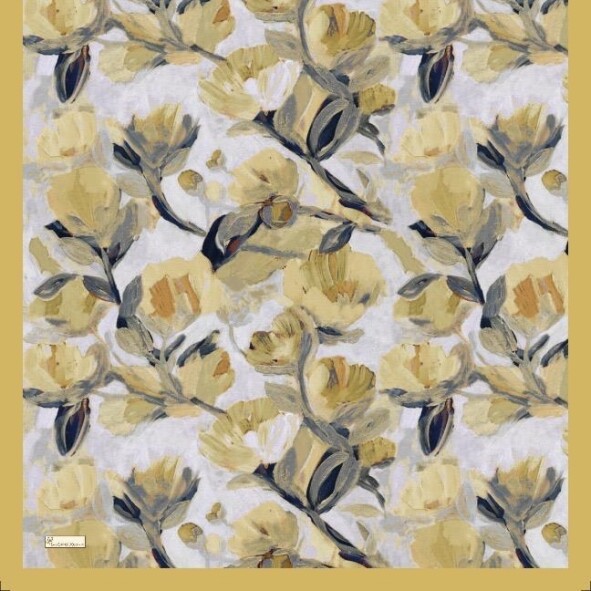 FLORAL BRUSH EŞARP - HARDAL - 2