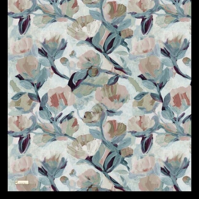 FLORAL BRUSH EŞARP - SİYAH GRİ - 2