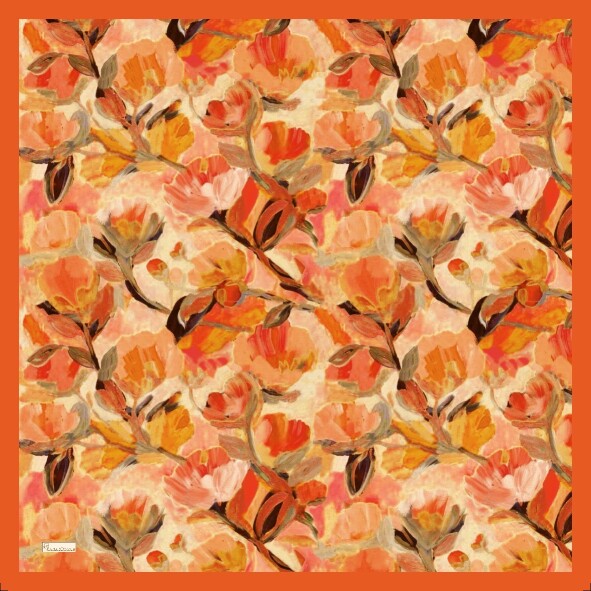 FLORAL BRUSH EŞARP - SONBAHAR - 2