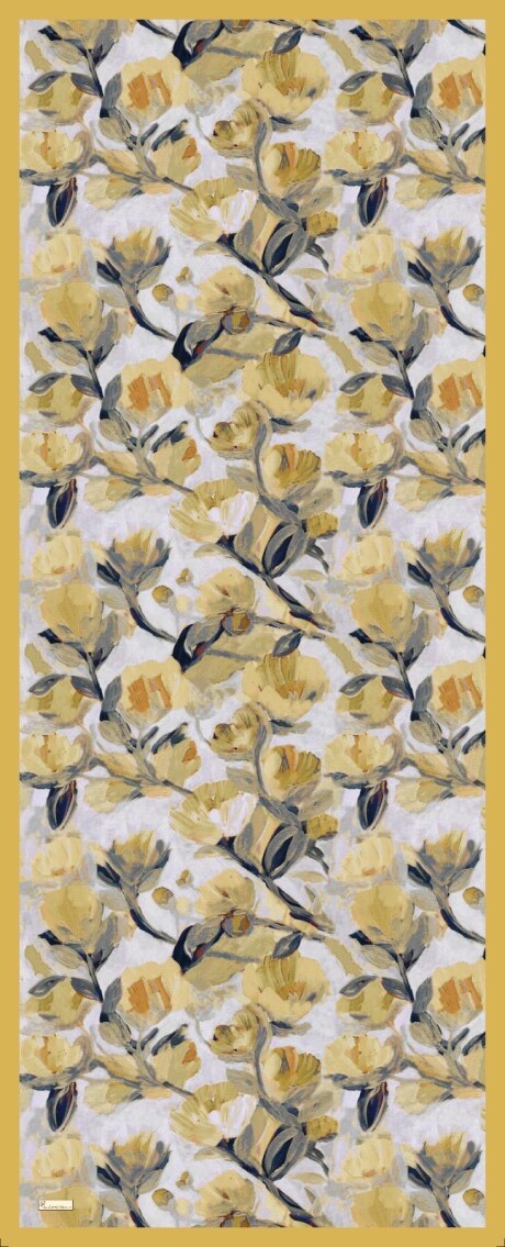 FLORAL BRUSH ŞAL - HARDAL - 2