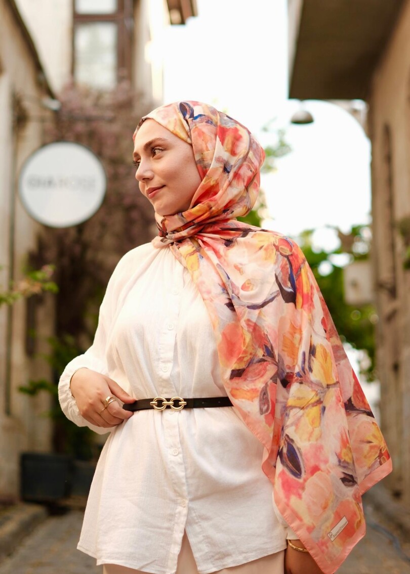 FLORAL BRUSH ŞAL - KAVUNICI - 2