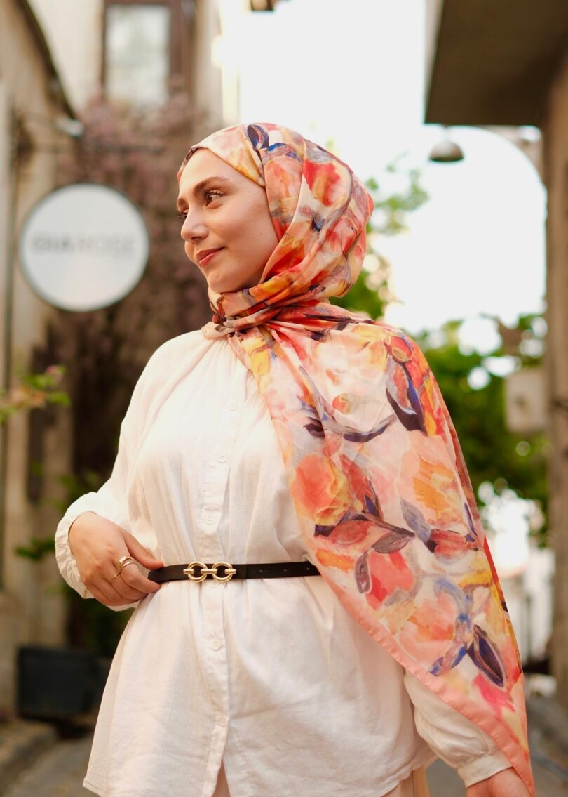 FLORAL BRUSH ŞAL - KAVUNICI - 3