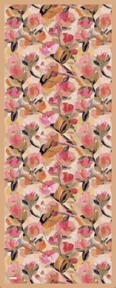FLORAL BRUSH ŞAL - LATTE - 2