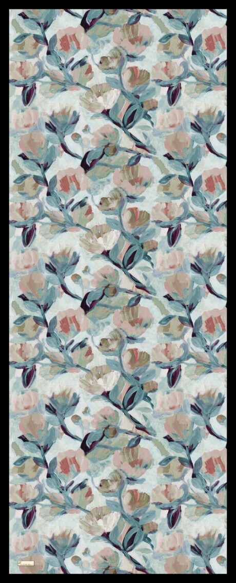 FLORAL BRUSH ŞAL - SİYAH GRİ - 2