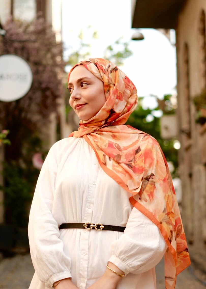 FLORAL BRUSH ŞAL - SONBAHAR - 2