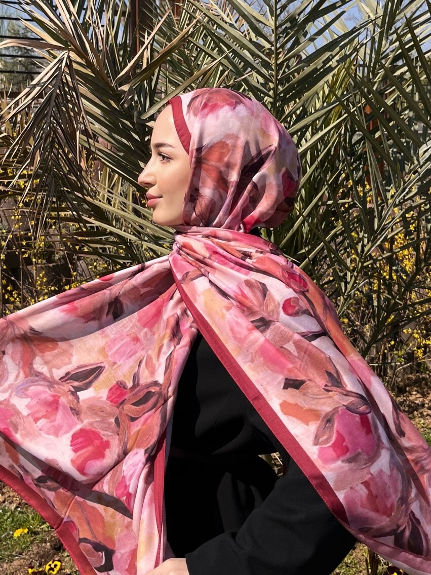 FLORAL BRUSH ŞAL - TARÇIN - 1