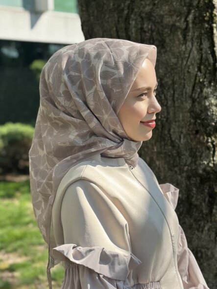 FLORİA TOUCH EŞARP - BEJ - 