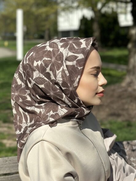 FLORİA TOUCH EŞARP - ÇİKOLATA - 
