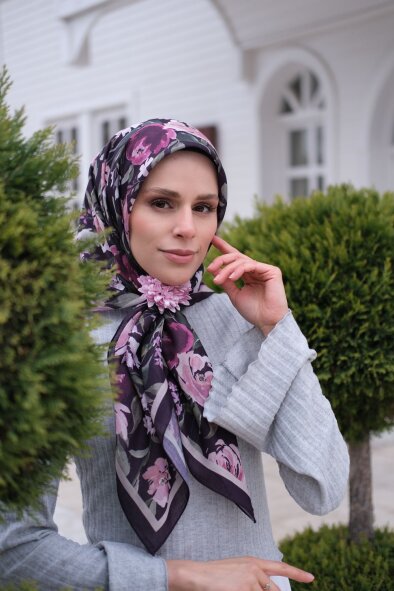 FLORYA EŞARP - MOR - 