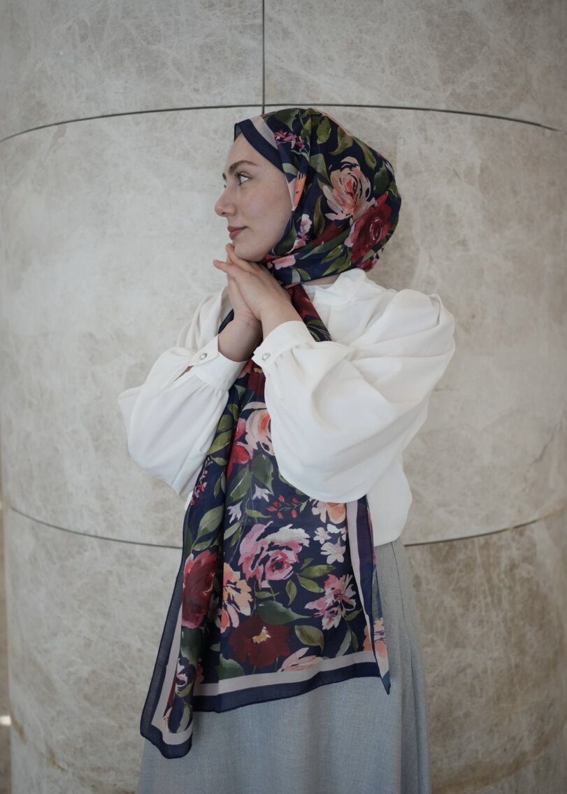 FLORYA ŞAL - LACİVERT - 2