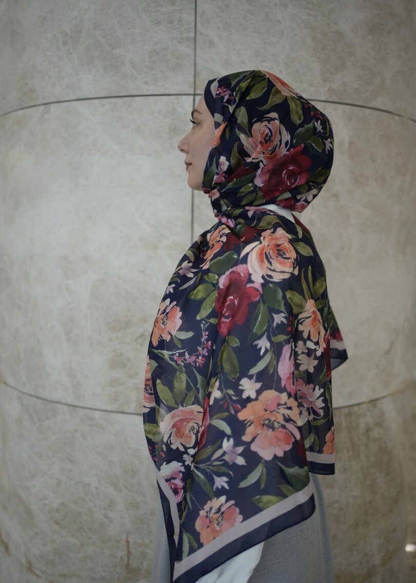 FLORYA ŞAL - LACİVERT - 3